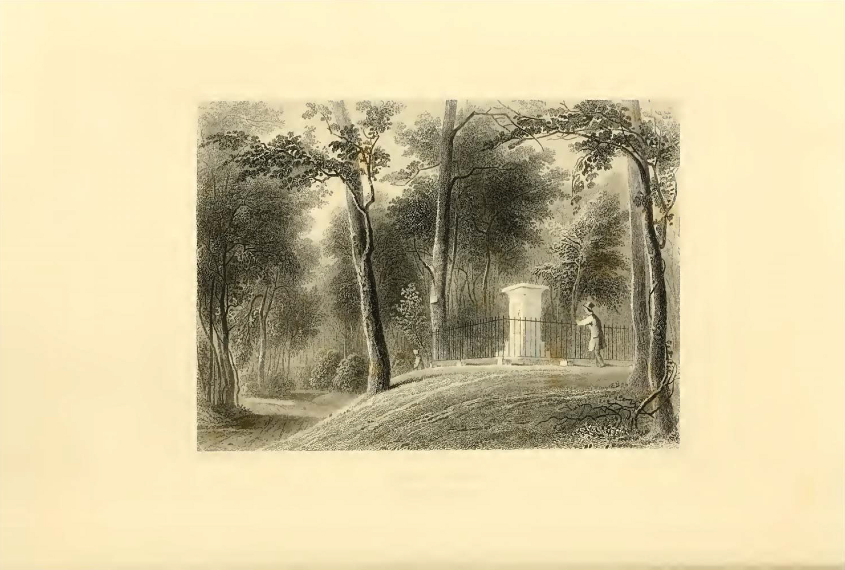James Smillie (artist), John A. Rolph (engraver), "Indian Mound," in Nehemiah Cleaveland, Green-wood Illustrated (1847), opp. p. 19.