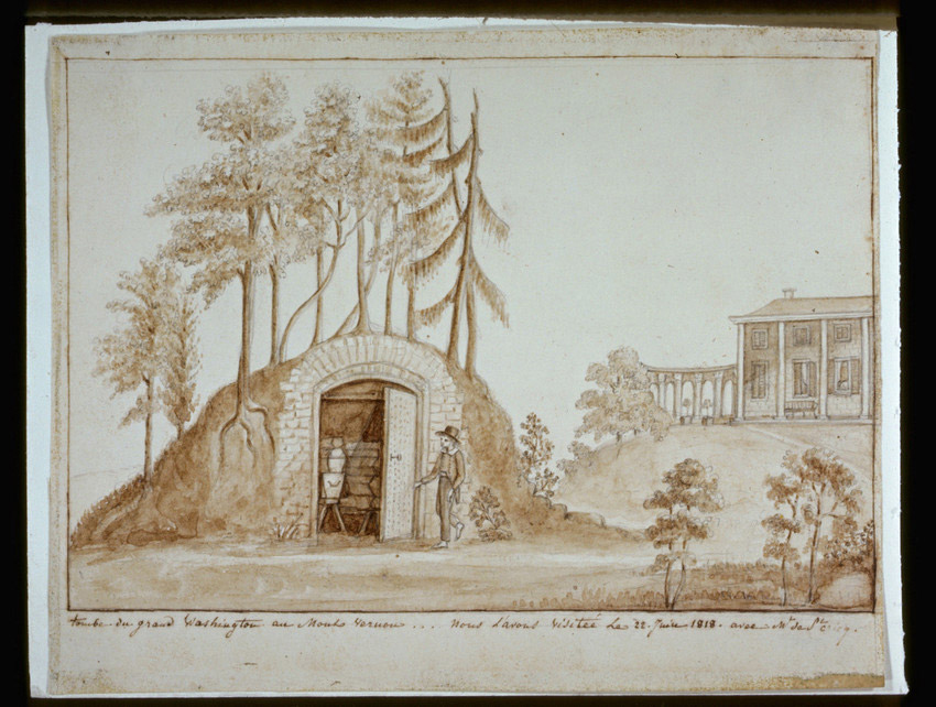 Fig. 4, "Tomb du grande Washington au Mount Vernon" [detail], n.d.